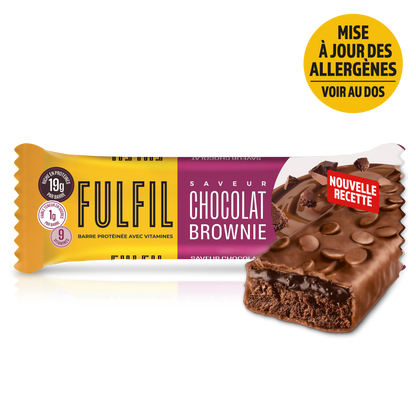 Barre Protéinée Saveur Chocolat Brownie - 12x55g