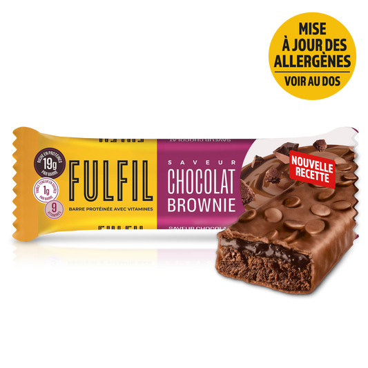 Barre Protéinée Saveur Chocolat Brownie - 12x55g