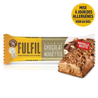 Barre Protéinée Saveur Chocolat & Noisettes - 12x55g