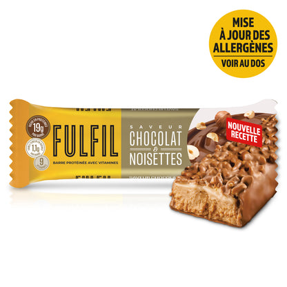 Barre Protéinée Saveur Chocolat & Noisettes - 12x55g
