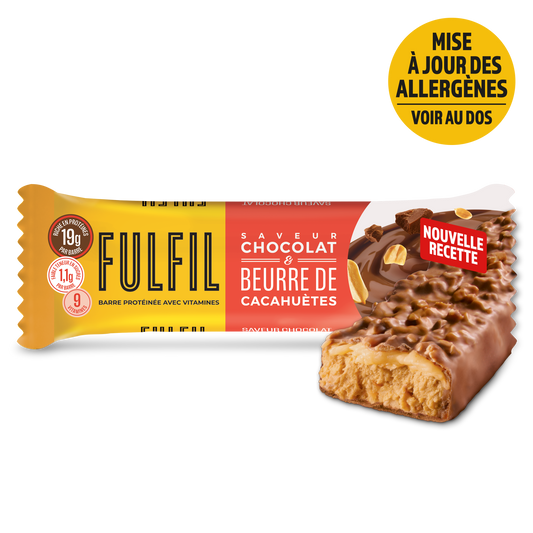 Barre Protéinée Saveur Chocolat & Beurre De Cacahuètes - 12x55g