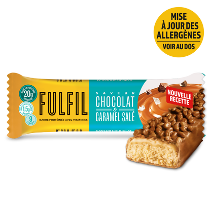 Barre Protéinée Saveur Chocolat & Caramel Salé - 12x55g