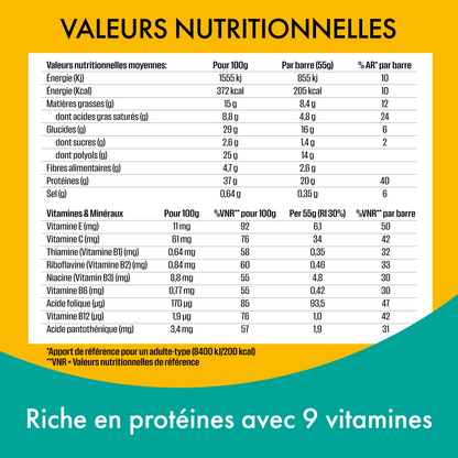 Barre Protéinée Saveur Chocolat & Caramel Salé