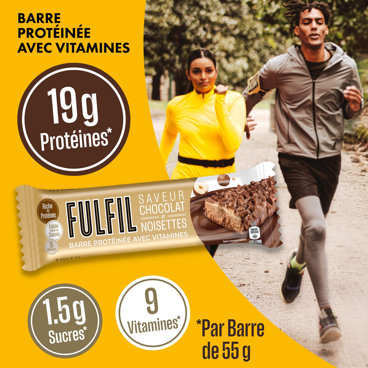 Barre Protéinée Saveur Chocolat & Noisettes