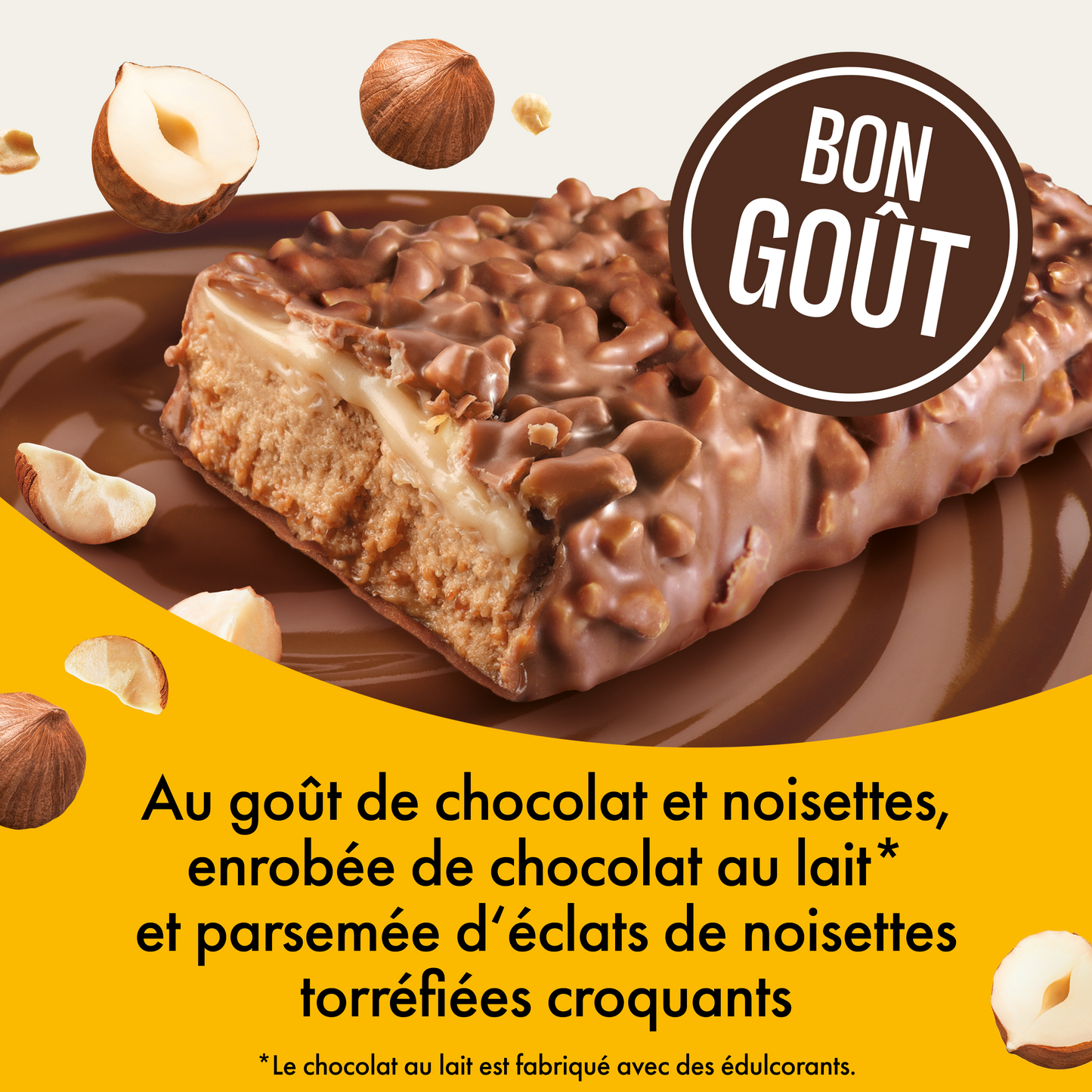 Barre Protéinée Saveur Chocolat & Noisettes