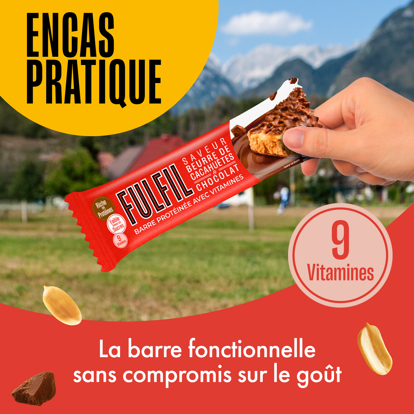 Barre Protéinée Saveur Chocolat & Beurre De Cacahuètes