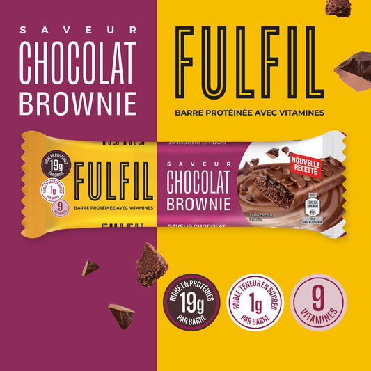Barre Protéinée Saveur Chocolat Brownie - 12x55g