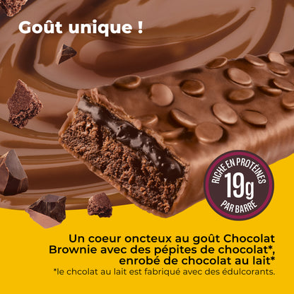 Barre Protéinée Saveur Chocolat Brownie - 12x55g