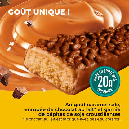 Barre Protéinée Saveur Chocolat & Caramel Salé - 12x55g