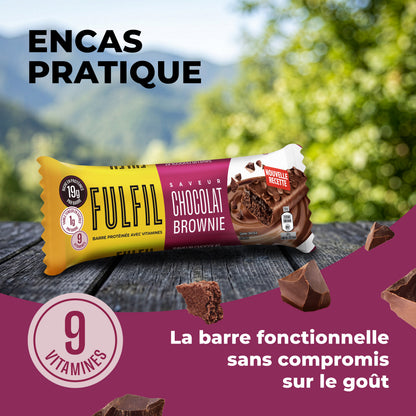 Barre Protéinée Saveur Chocolat Brownie - 12x55g