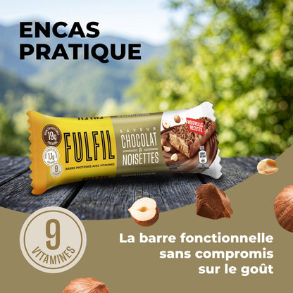 Barre Protéinée Saveur Chocolat & Noisettes - 12x55g