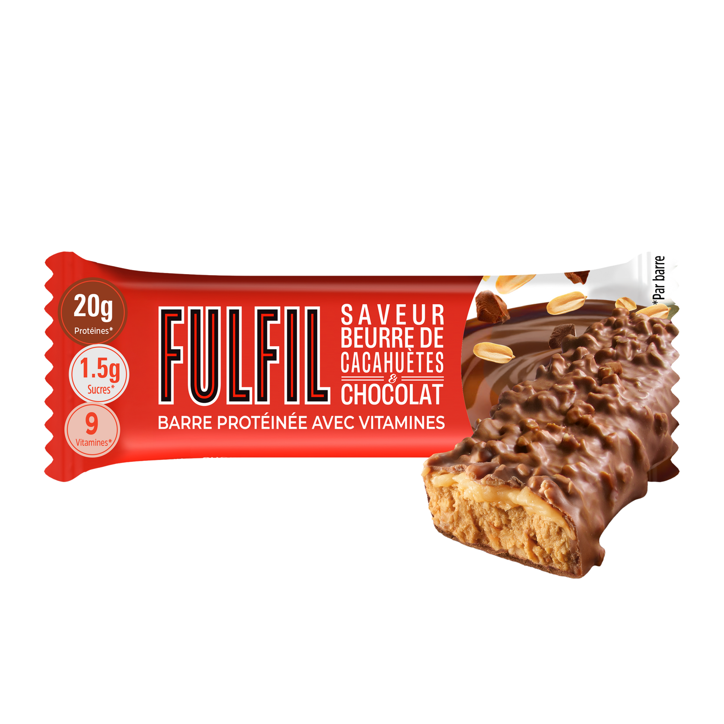 Barre Protéinée Saveur Chocolat & Beurre De Cacahuètes